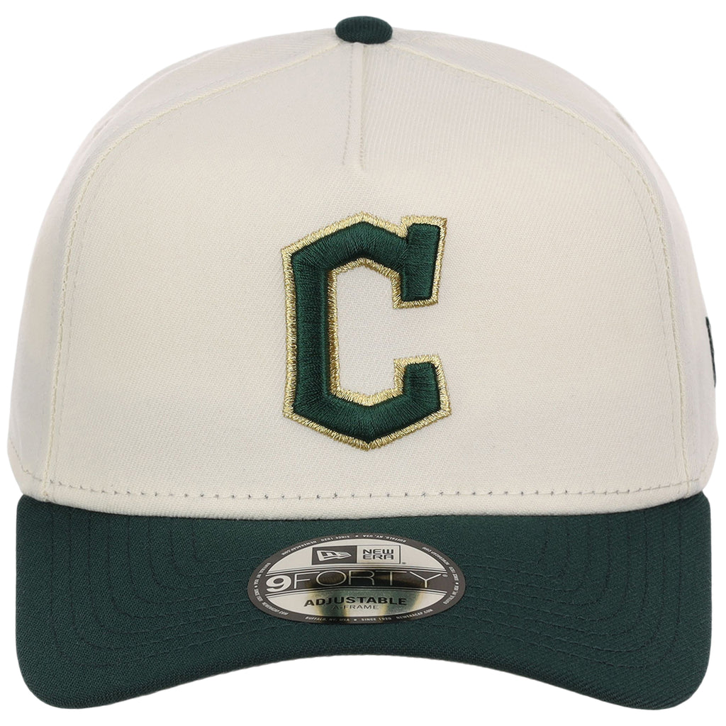 Cleveland Guardians MLB Chrome x Dark Green FASHION CORE New Era 9FORTY A-Frame