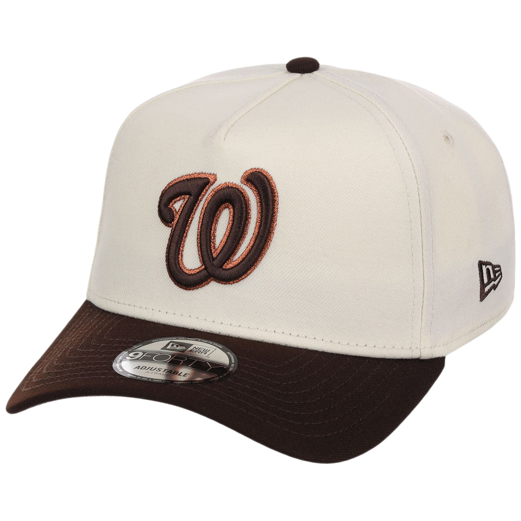 Washington Nationals MLB Chrome x Burnt Wood FASHION CORE New Era 9FORTY A-Frame
