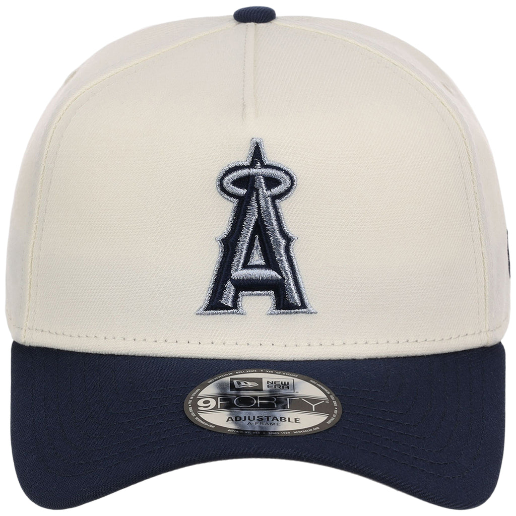 Anaheim Angels MLB Chrome x Navy FASHION CORE New Era 9FORTY A-Frame