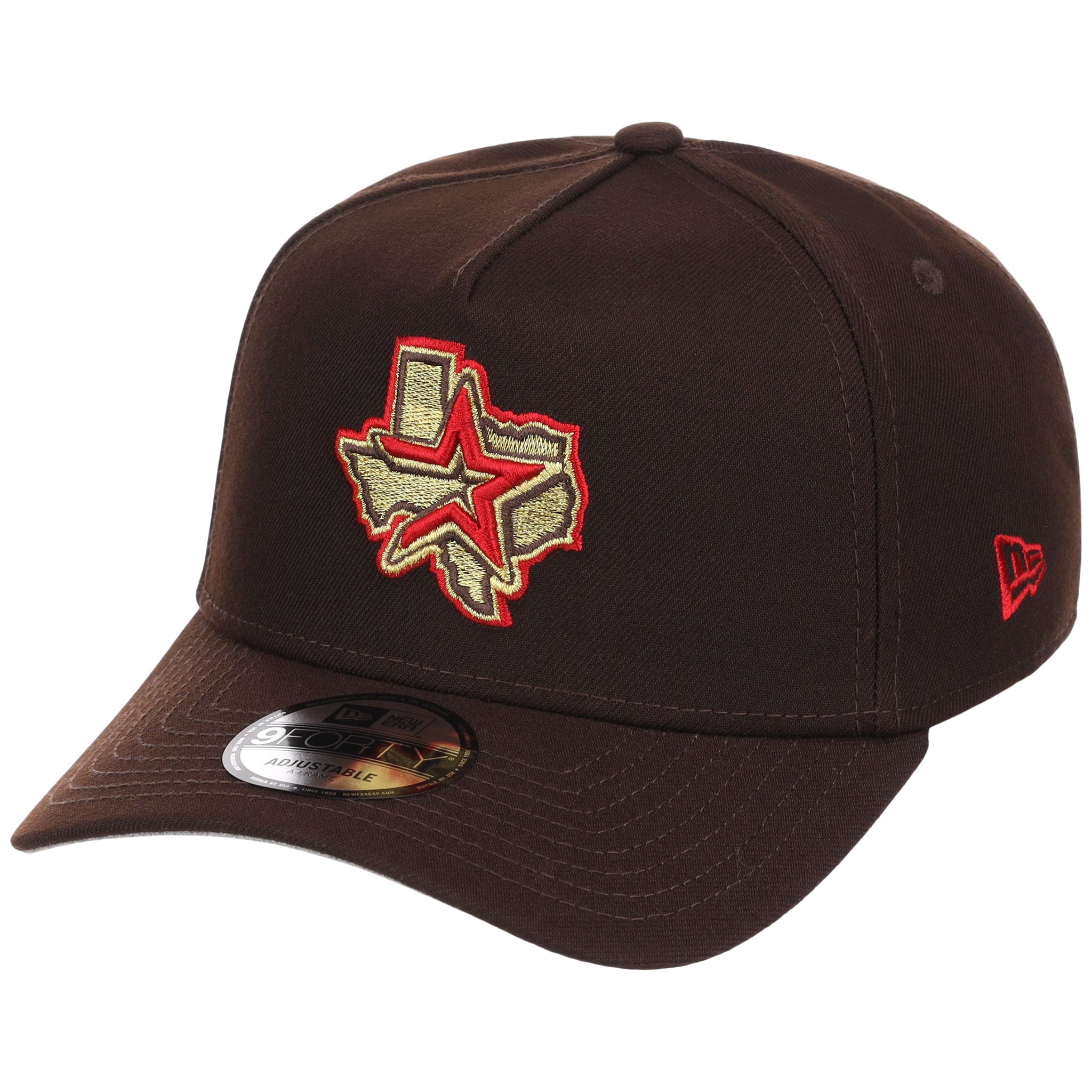 Houston Astros MLB Burnt Wood FASHION CORE New Era 9FORTY A-Frame