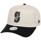 Seattle Mariners Women's New Era 9FORTY Chrome x Black A-Frame