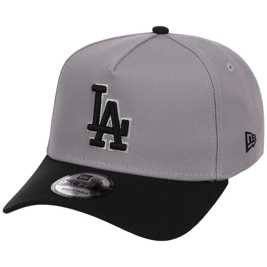 Los Angeles Dodgers MLB Gray x Black FASHION CORE New Era 9FORTY A-Frame