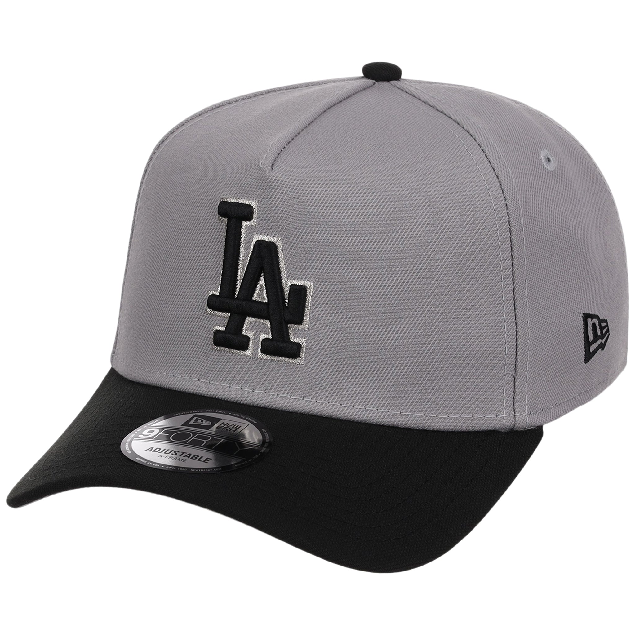 Los Angeles Dodgers MLB Gray x Black FASHION CORE New Era 9FORTY A-Frame