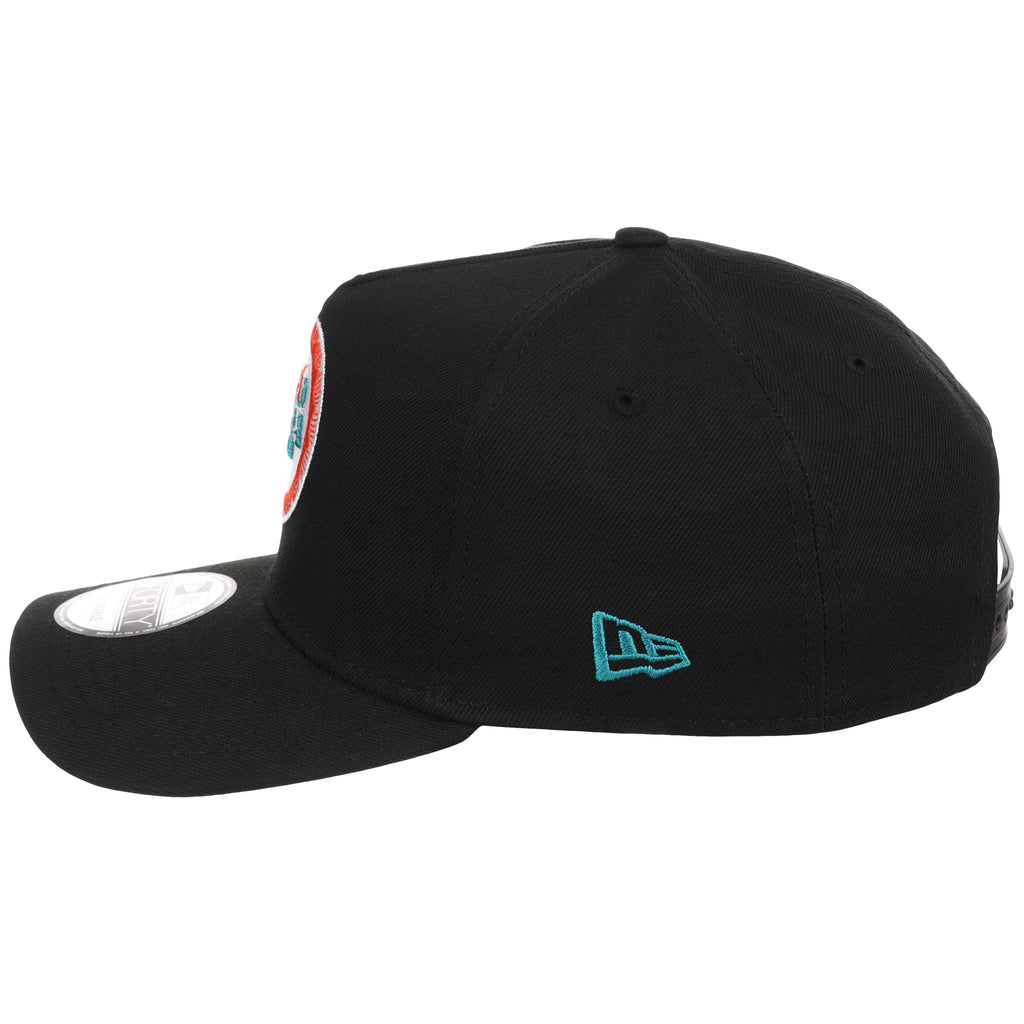 Miami Dolphins NFL Black Dome New Era 9FORTY A-Frame