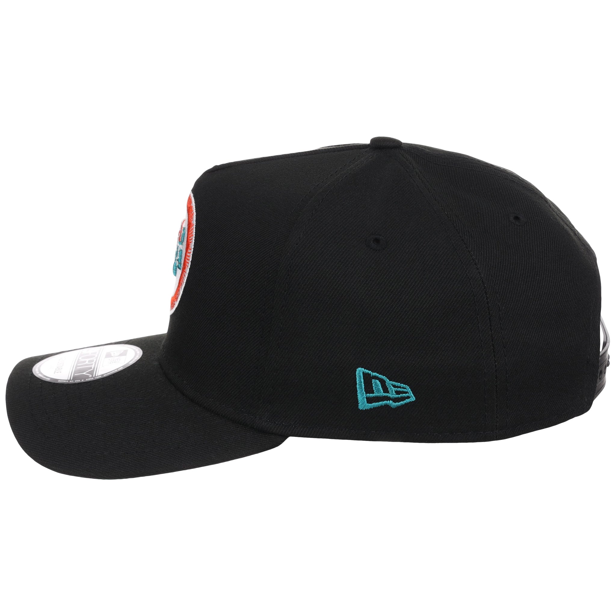 Miami Dolphins NFL Black Dome New Era 9FORTY A-Frame