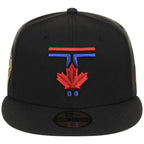 Toronto Blue Jays Toronto 50th Anniversary New Era 59FIFTY (Black/Black)