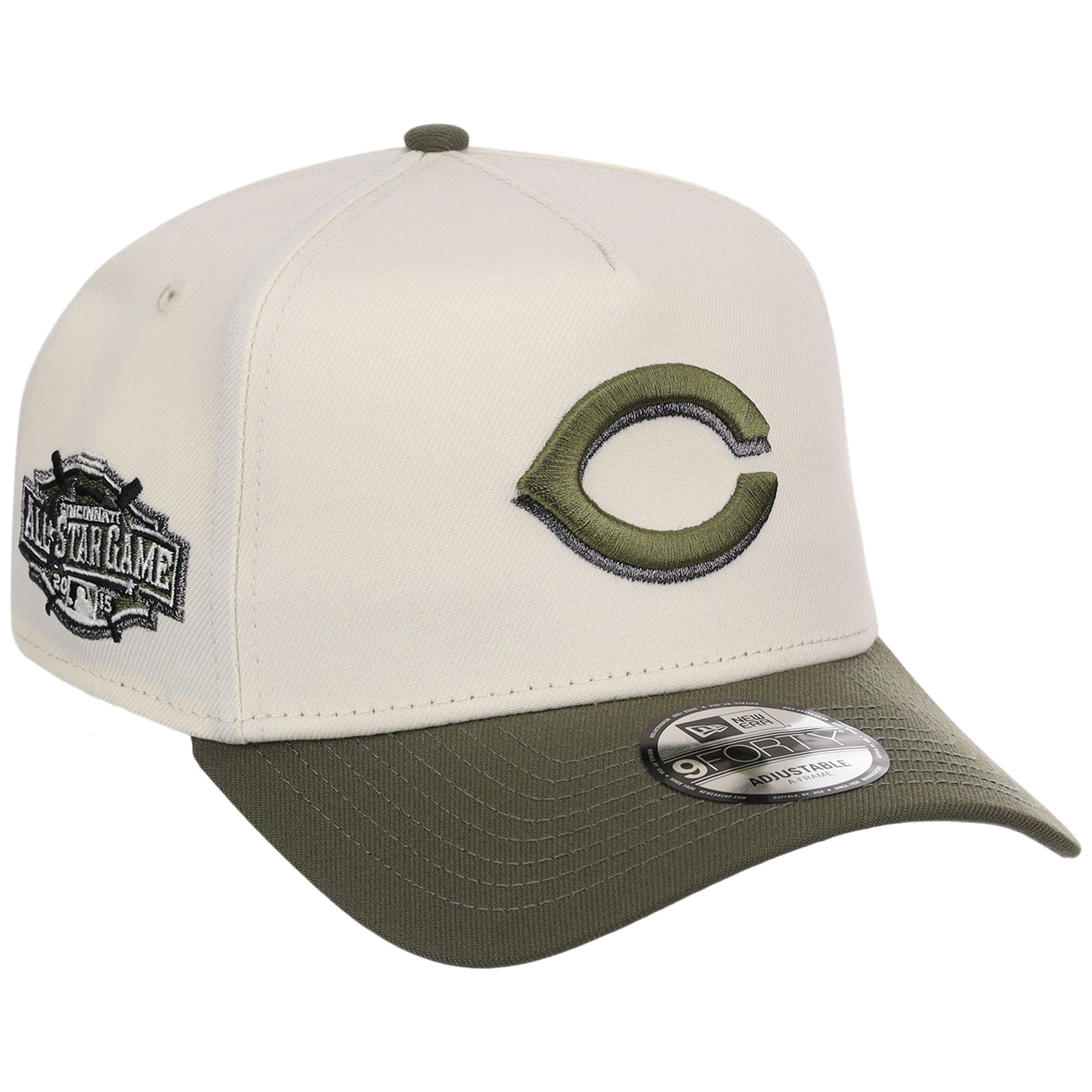 Cincinnati Reds MLB Chrome Olive New Era 9FORTY – LidsHatDrop