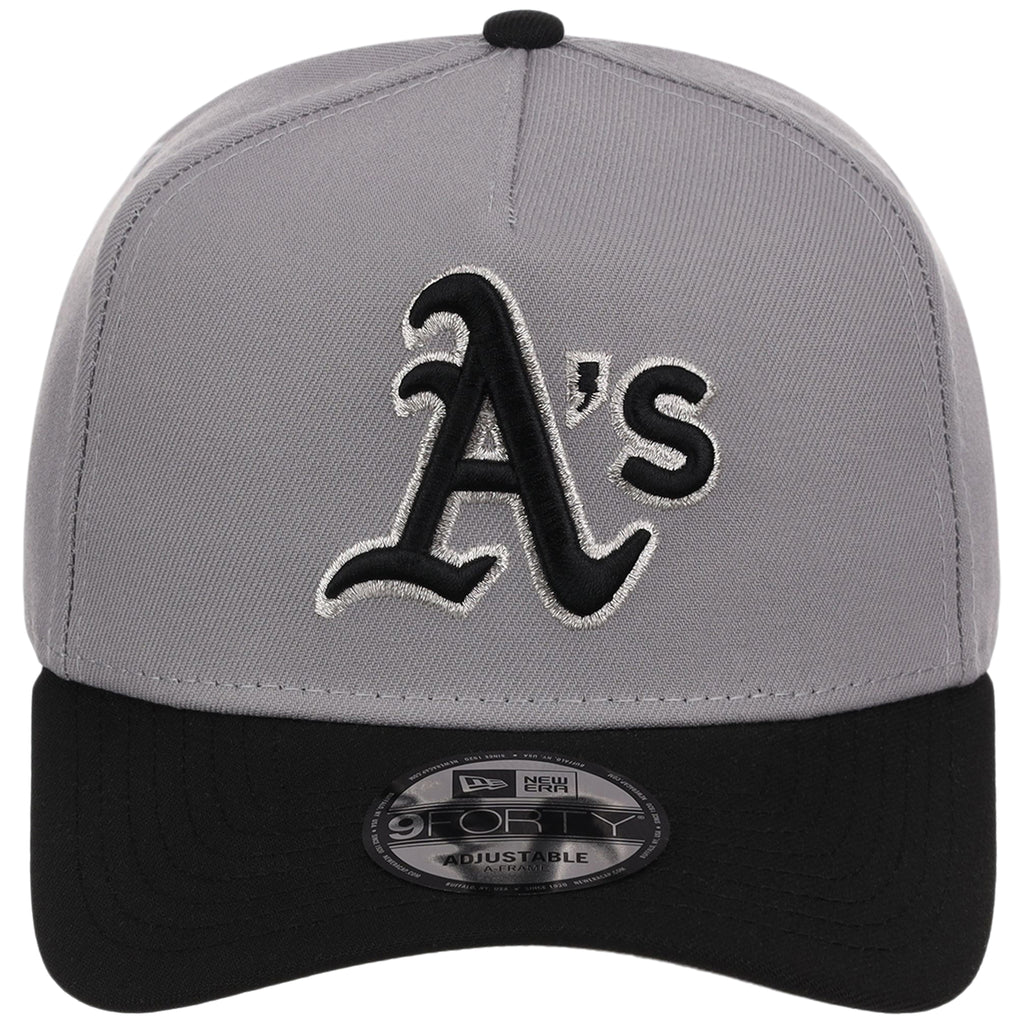 Oakland Athletics MLB Gray x Black FASHION CORE New Era 9FORTY A-Frame