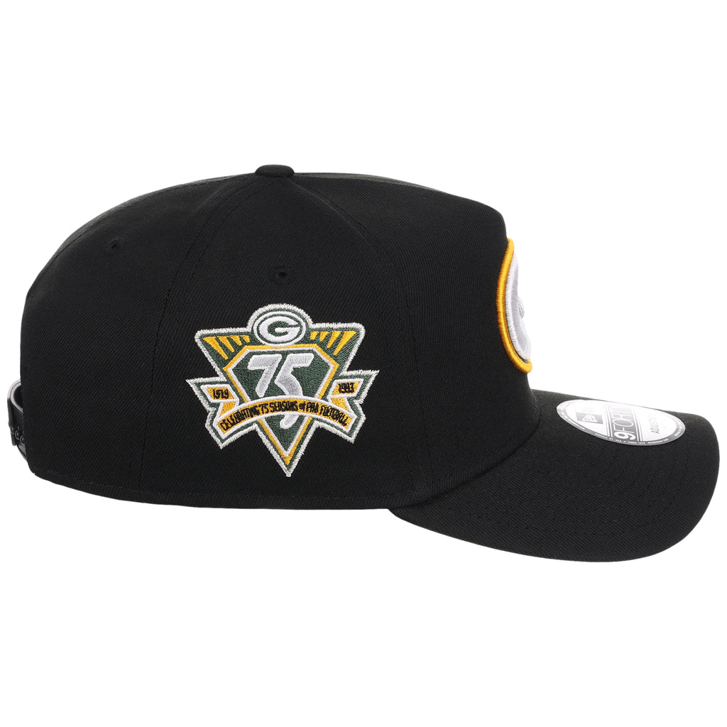 Green Bay Packers NFL Black Dome New Era 9FORTY A-Frame