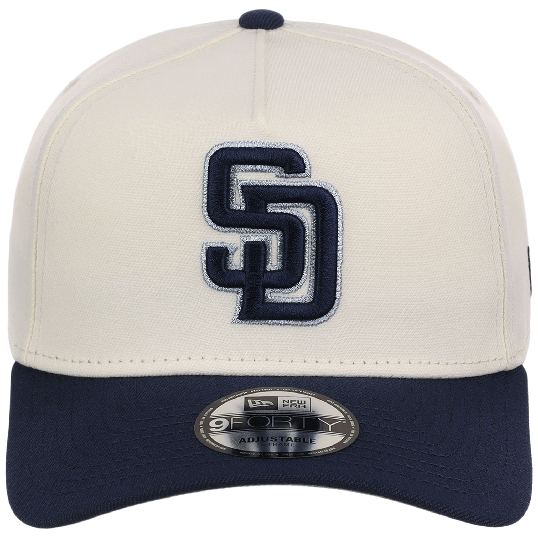 San Diego Padres MLB Chrome x Navy FASHION CORE New Era 9FORTY A-Frame