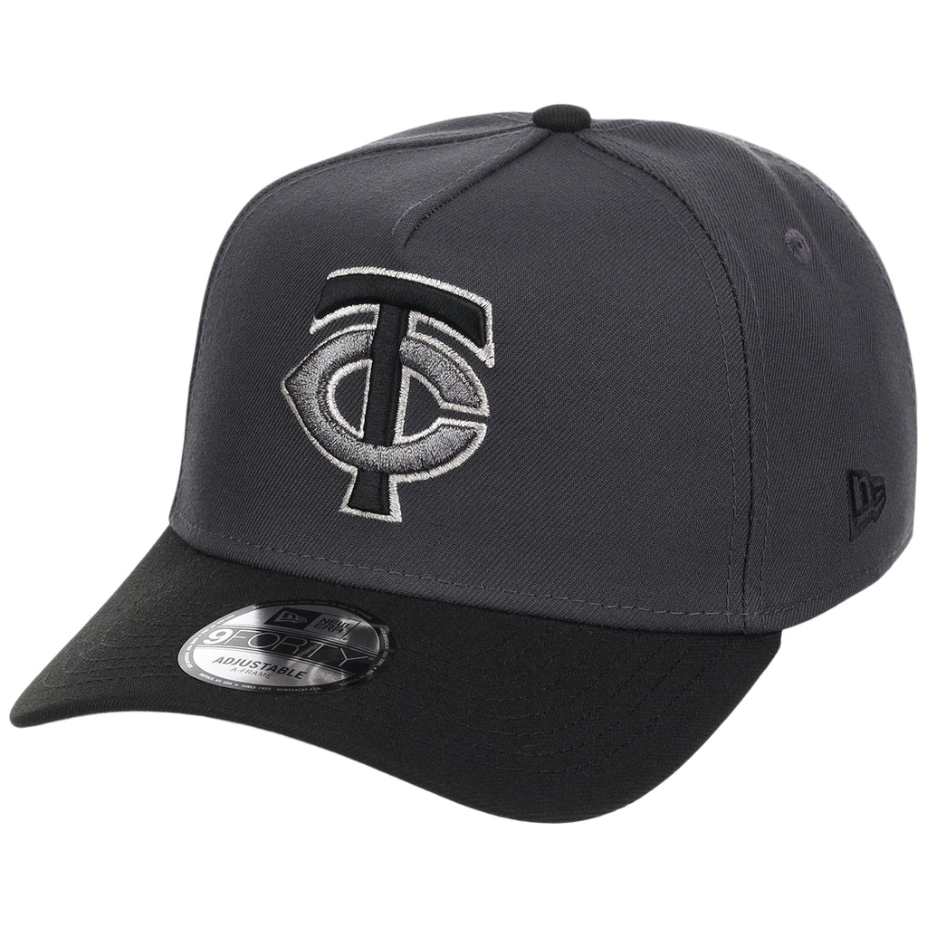 Minnesota Twins MLB Graphite x Black FASHION CORE New Era 9FORTY A-Frame
