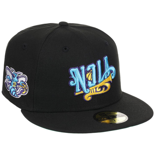 New Orleans Hornets NBA Black Dome New Era 59FIFTY