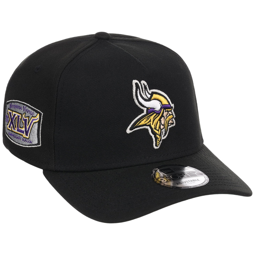 Minnesota Vikings NFL Black Dome New Era 9FORTY A-Frame