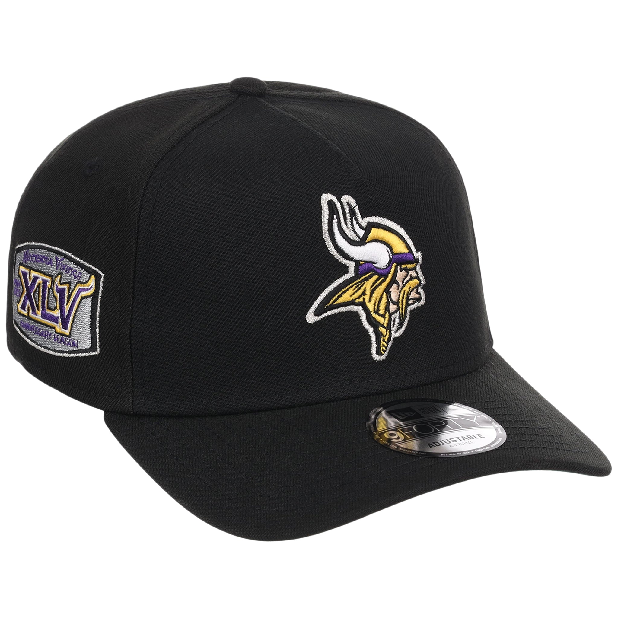 Minnesota Vikings NFL Black Dome New Era 9FORTY A-Frame