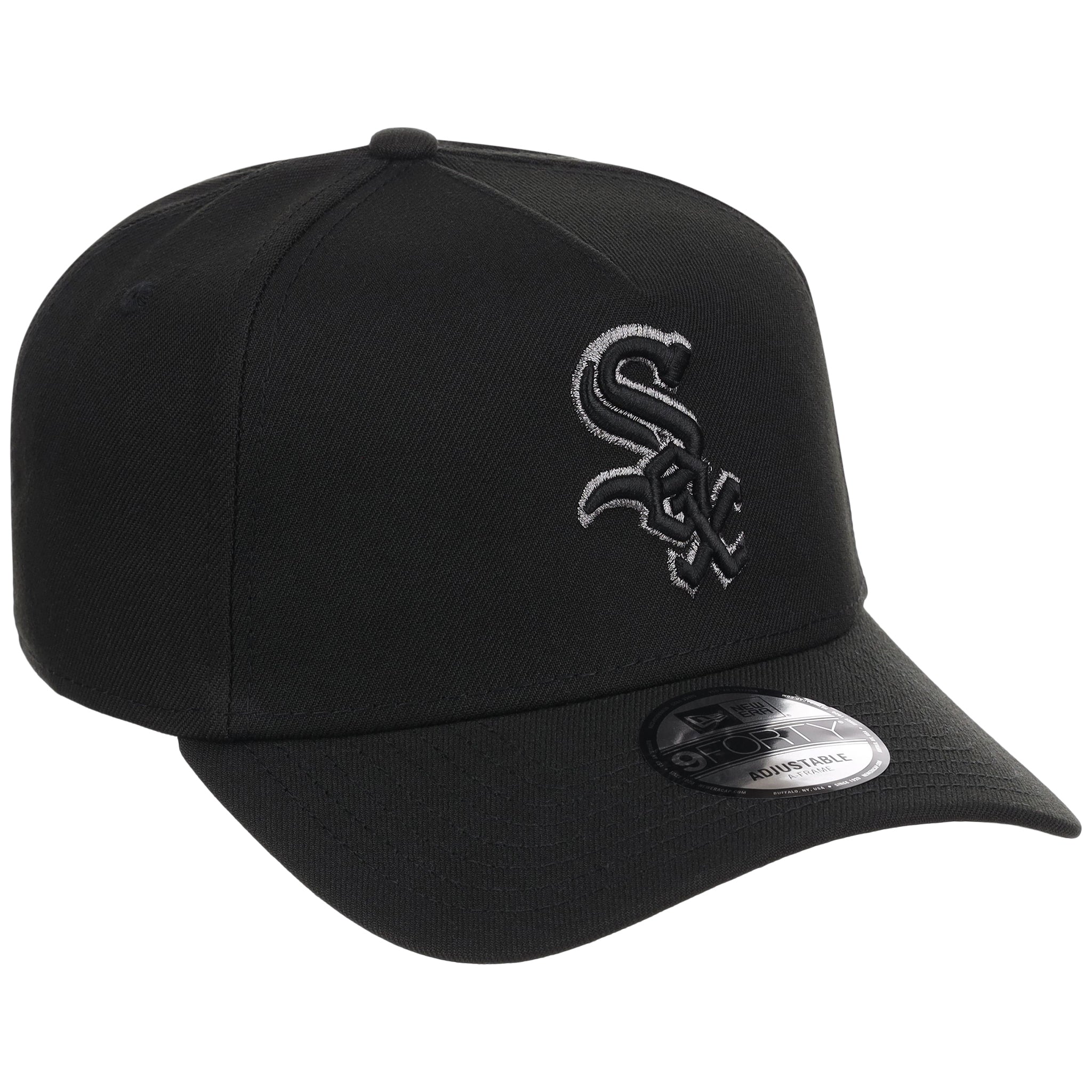 Chicago White Sox MLB Black x Pewter FASHION CORE New Era 9FORTY A-Frame