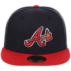 Atlanta Braves MLB Cooperstown Authentic Collection New Era 59FIFTY (Navy/Red)