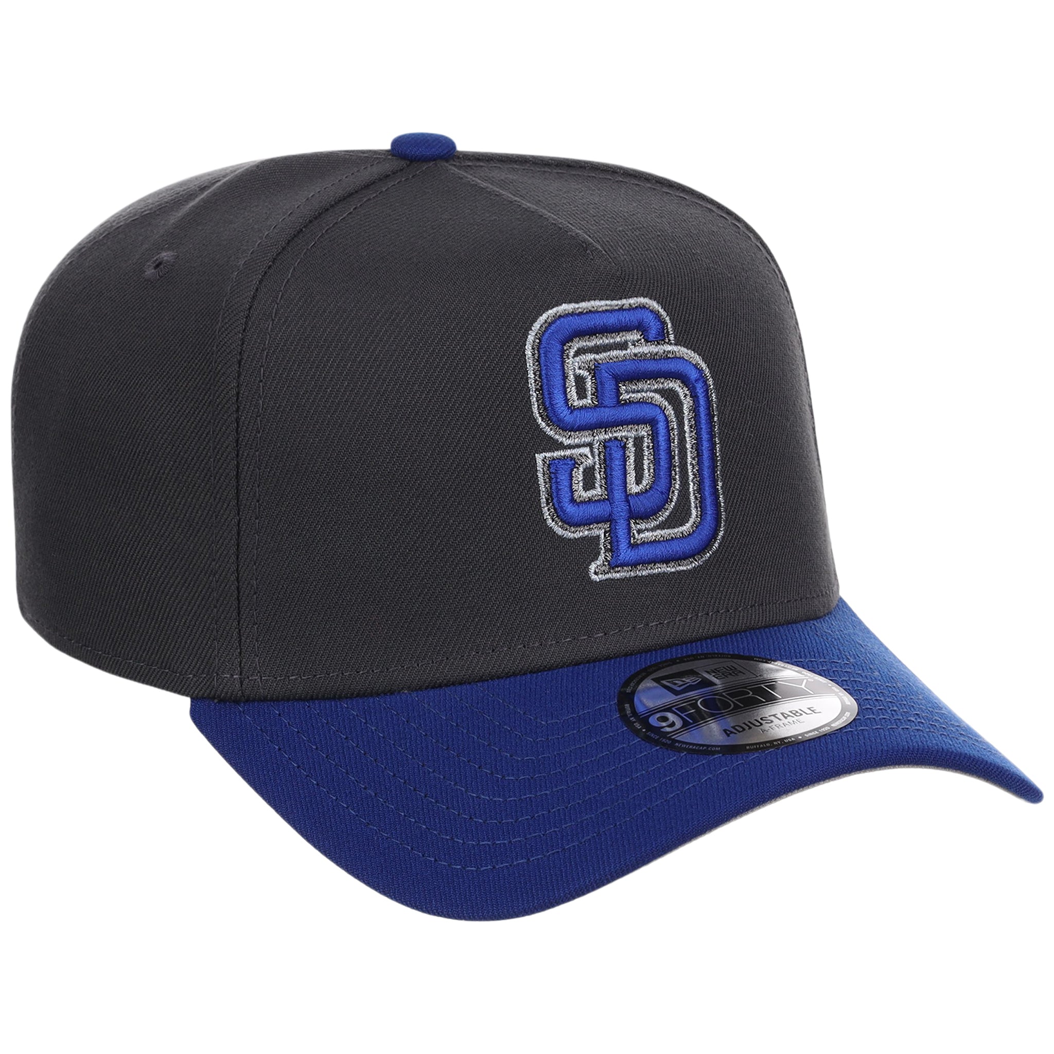 San Diego Padres MLB Graphite x Royal FASHION CORE New Era 9FORTY A-Frame