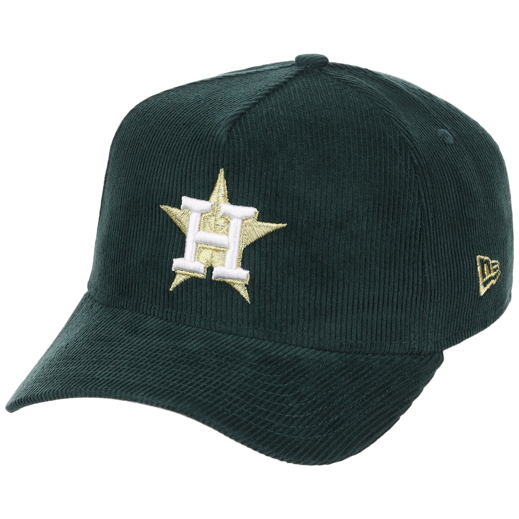 Houston Astros MLB Dark Green Cord FASHION CORE New Era 9FORTY A-Frame