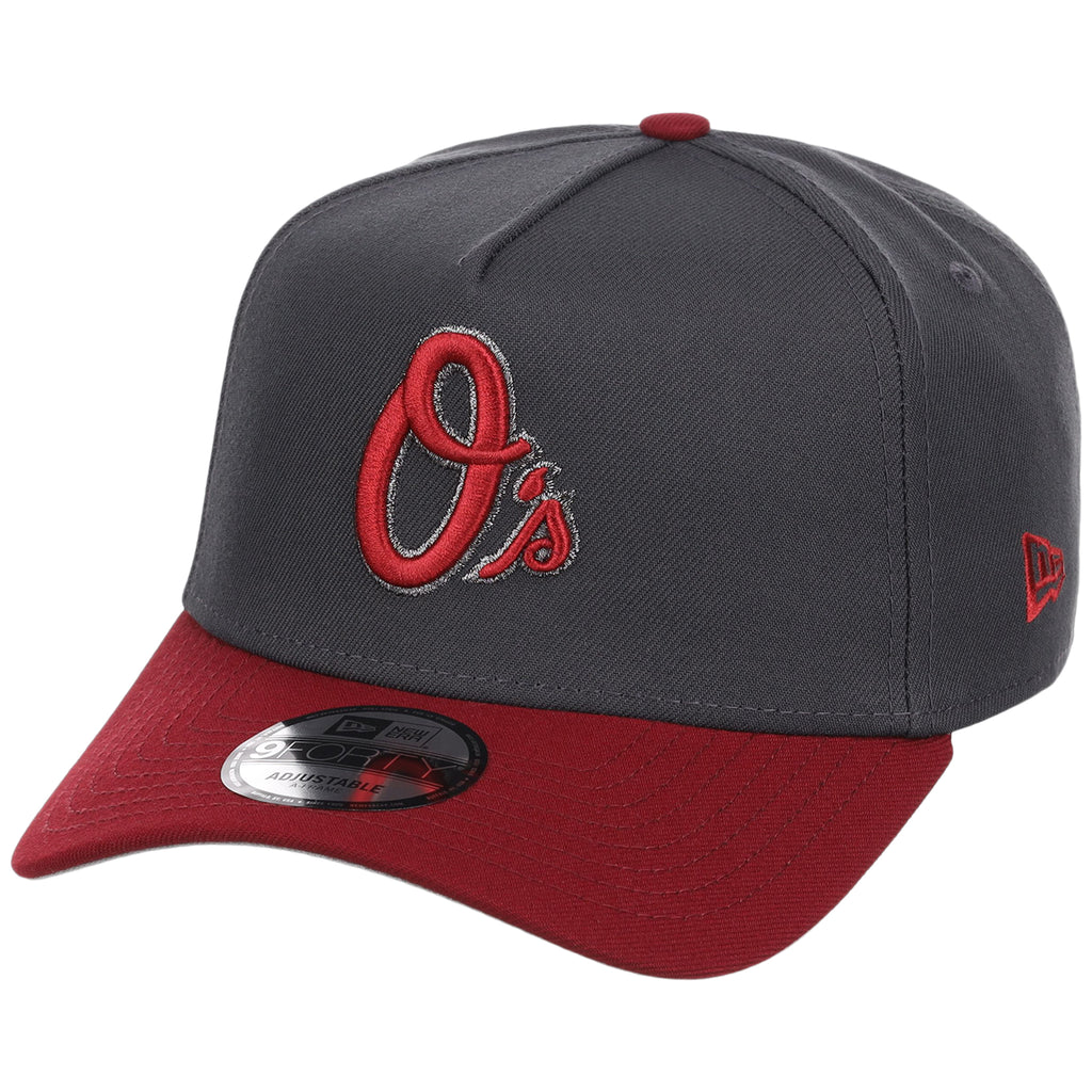 Baltimore Orioles MLB Graphite x Cardinal FASHION CORE New Era 9FORTY A-Frame