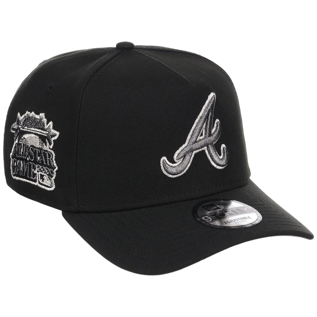 Atlanta Braves MLB Liquid Titanium New Era 9FORTY A-Frame