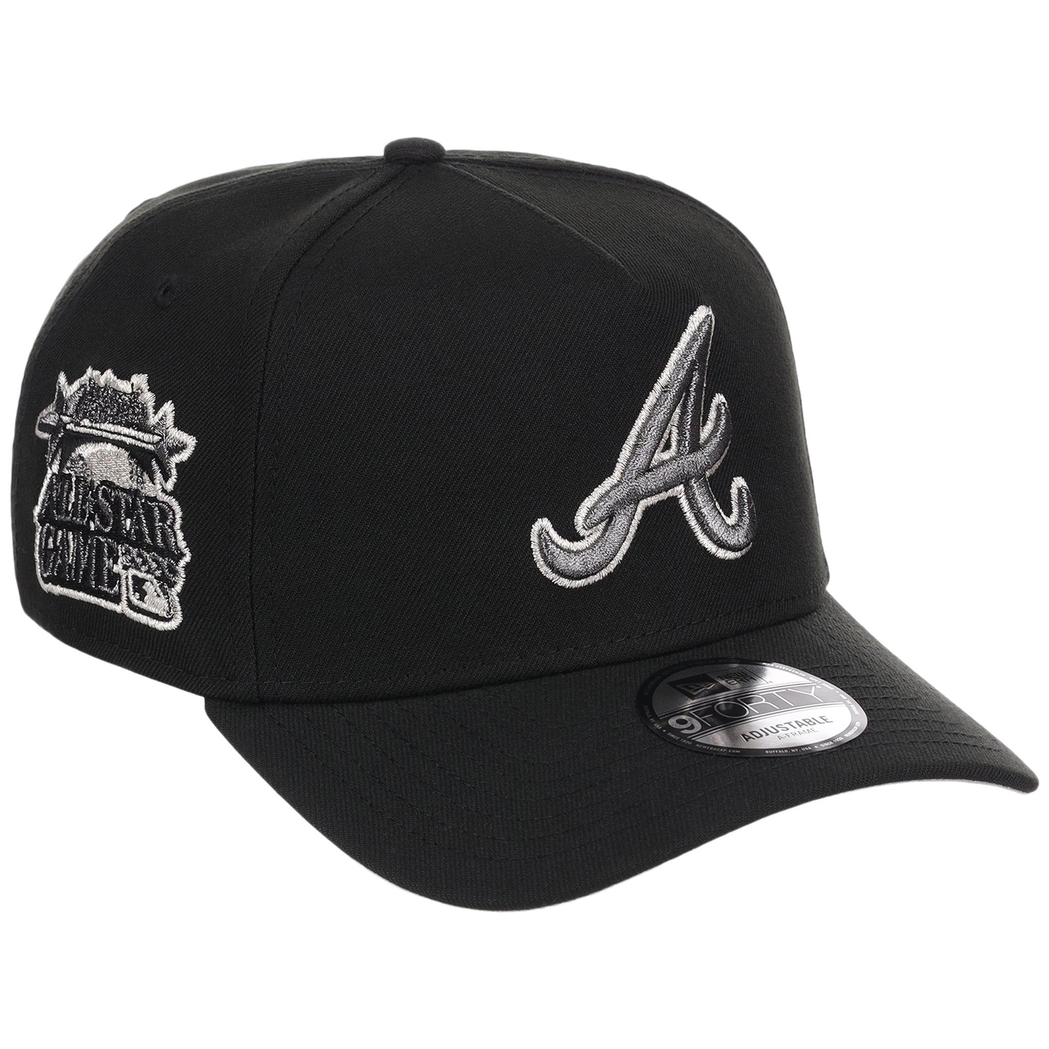 Atlanta Braves MLB Liquid Titanium New Era 9FORTY A-Frame