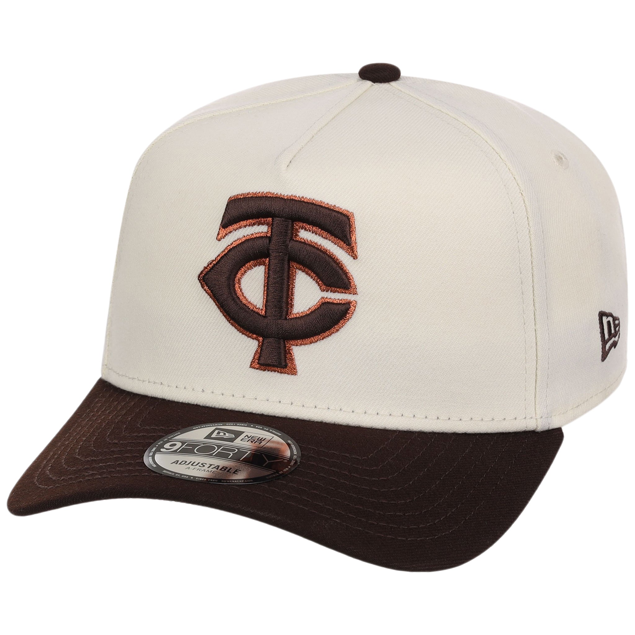 Minnesota Twins MLB Chrome x Burnt Wood FASHION CORE New Era 9FORTY A-Frame