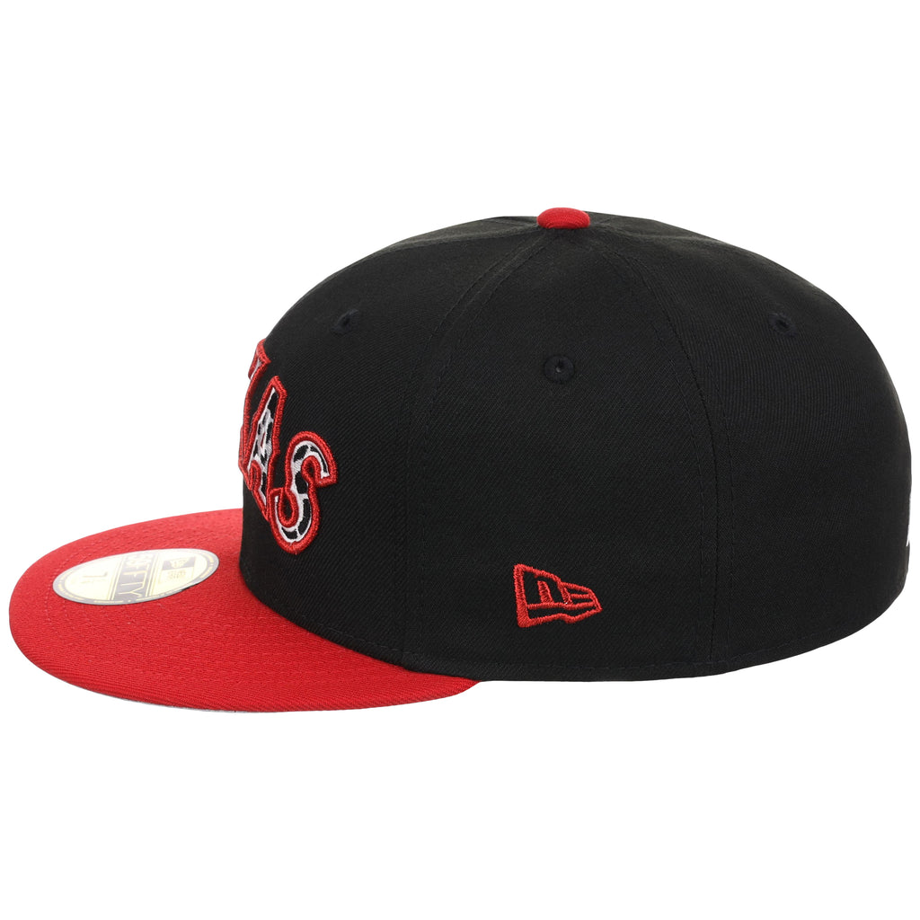 Texas Rangers Lone Star Livestock New Era 59FIFTY (Black/Red)