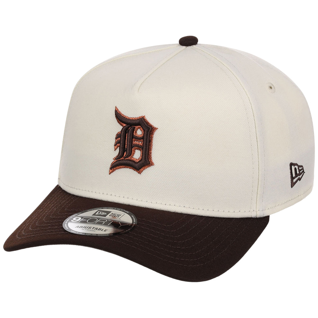 Detroit Tigers MLB Chrome x Burnt Wood FASHION CORE New Era 9FORTY A-Frame