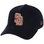 San Diego Padres MLB Navy Cord FASHION CORE New Era 9FORTY A-Frame