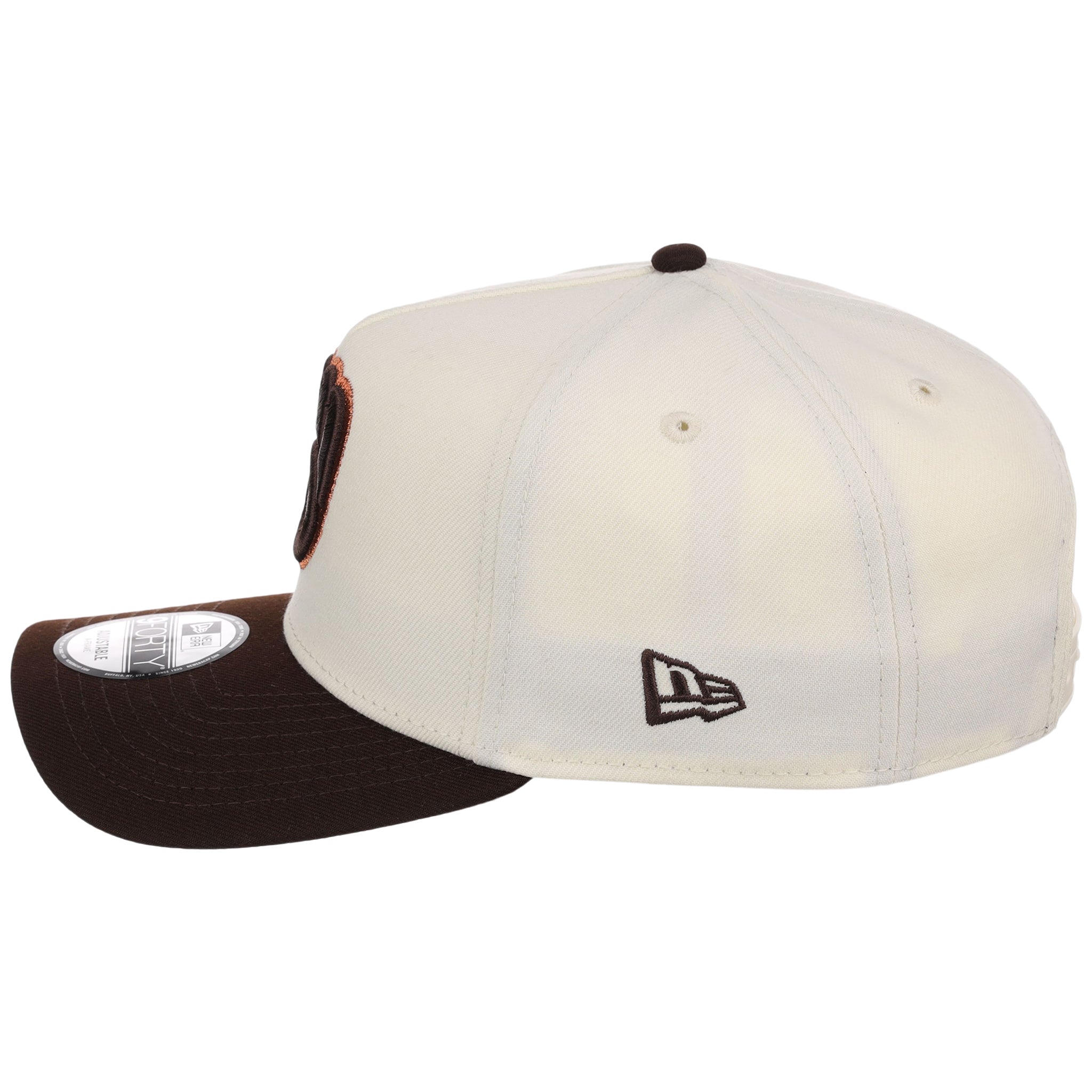 Milwaukee Brewers MLB Chrome x Burnt Wood FASHION CORE New Era 9FORTY A-Frame