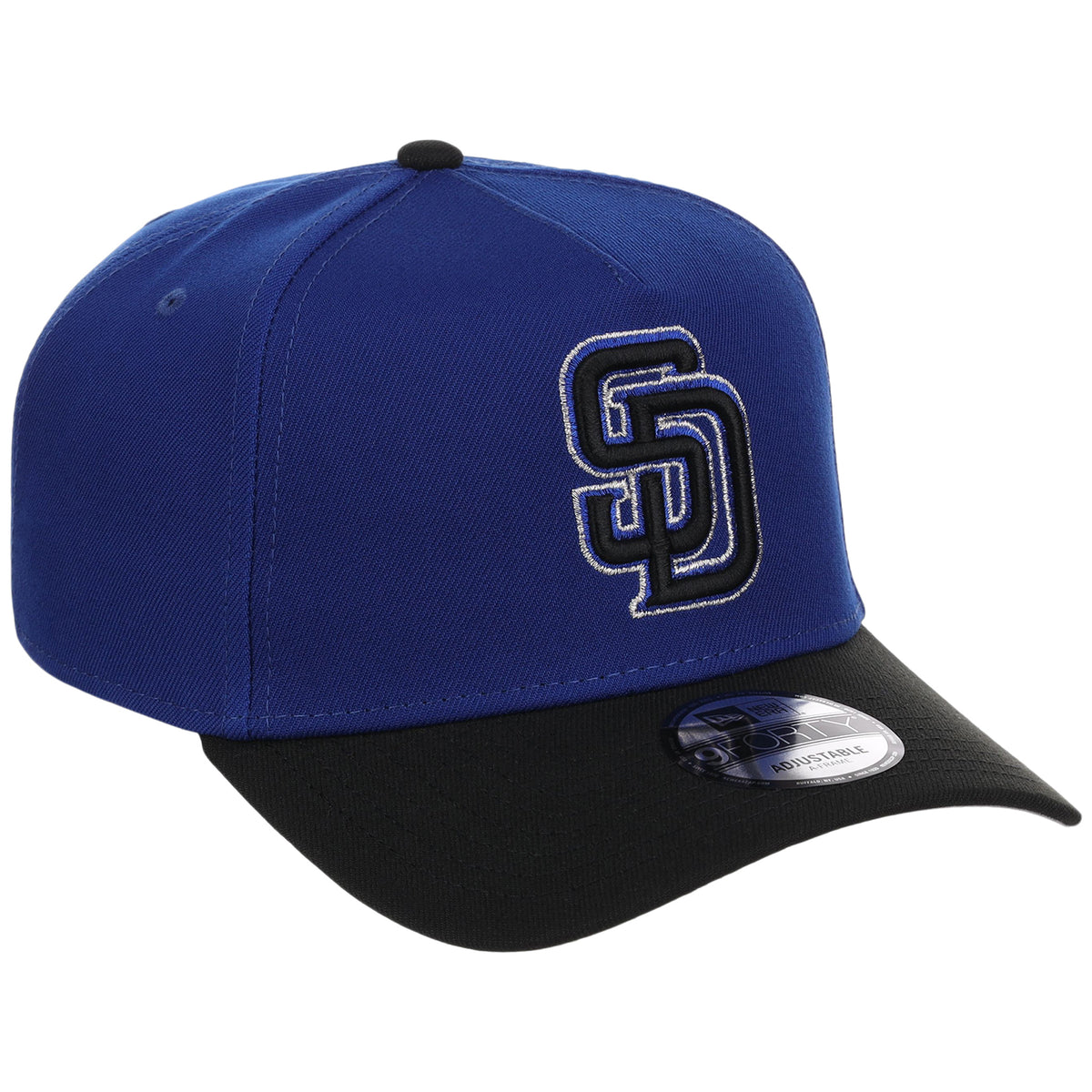 San Diego Padres MLB Royal x Black FASHION CORE New Era 9FORTY A-Frame