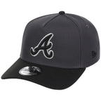 Atlanta Braves MLB Graphite x Black FASHION CORE New Era 9FORTY A-Frame