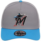 Miami Marlins MLB Gray OTC FASHION CORE New Era 9FORTY A-Frame
