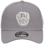 Milwaukee Brewers MLB Gray x White FASHION CORE New Era 9FORTY A-Frame