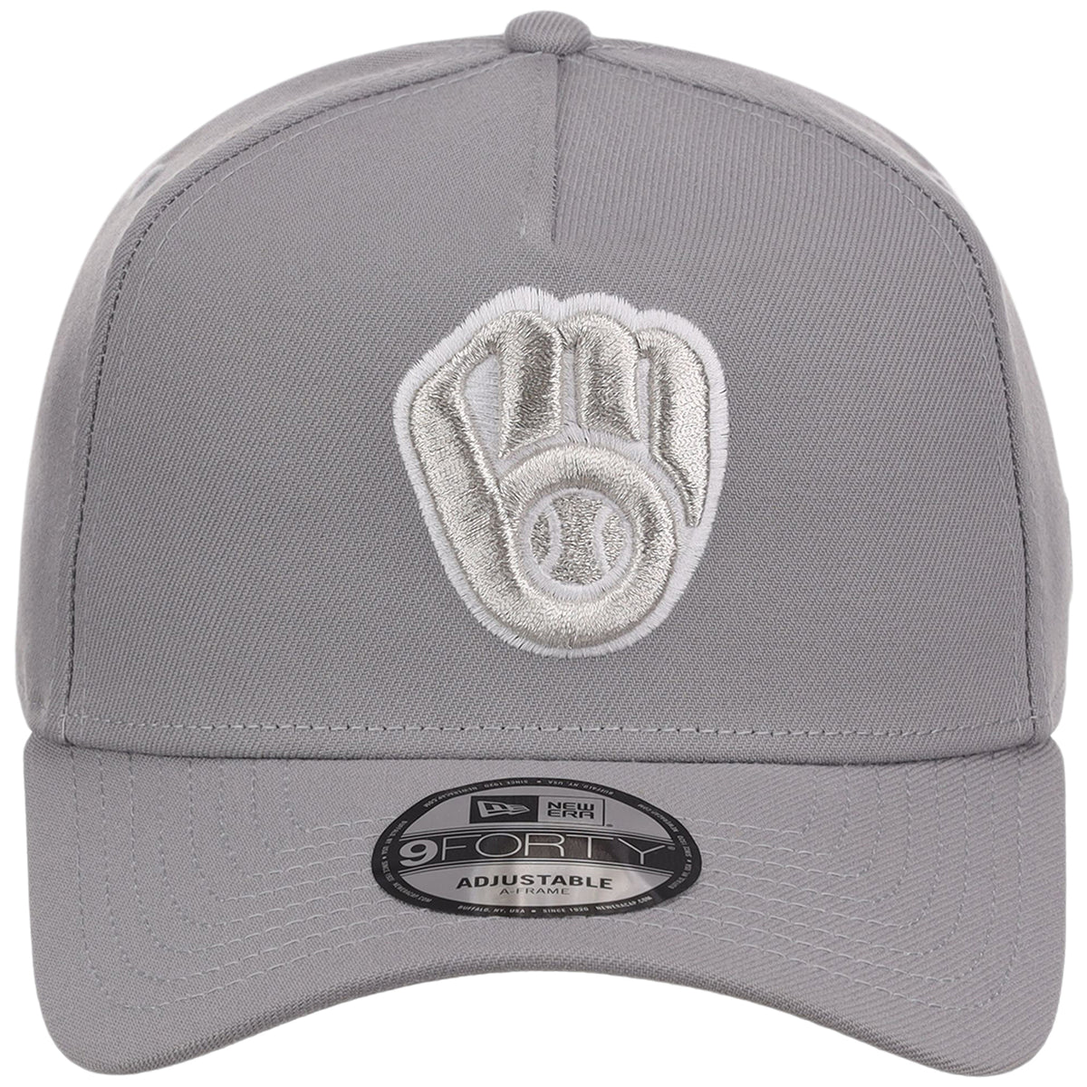 Milwaukee Brewers MLB Gray x White FASHION CORE New Era 9FORTY A-Frame