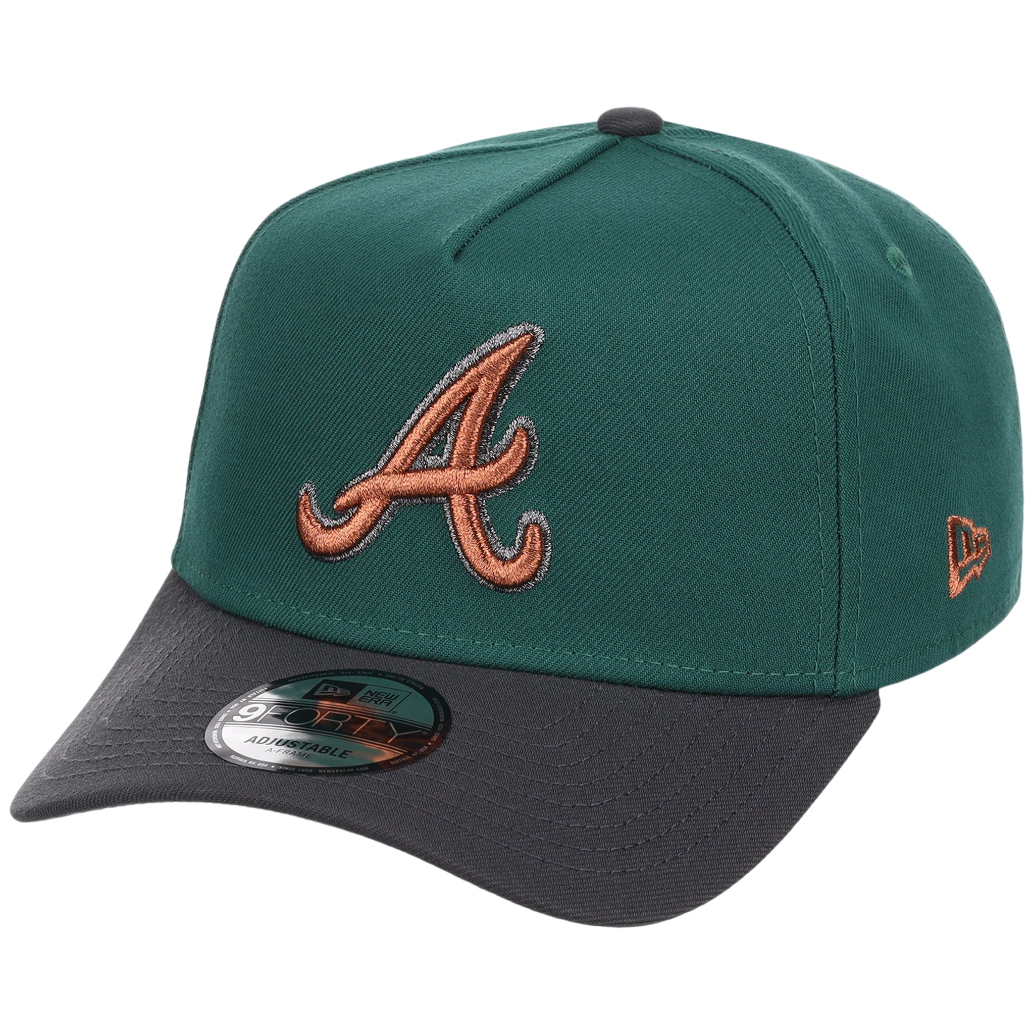 Atlanta Braves MLB Emerald Graphite New Era 9FORTY