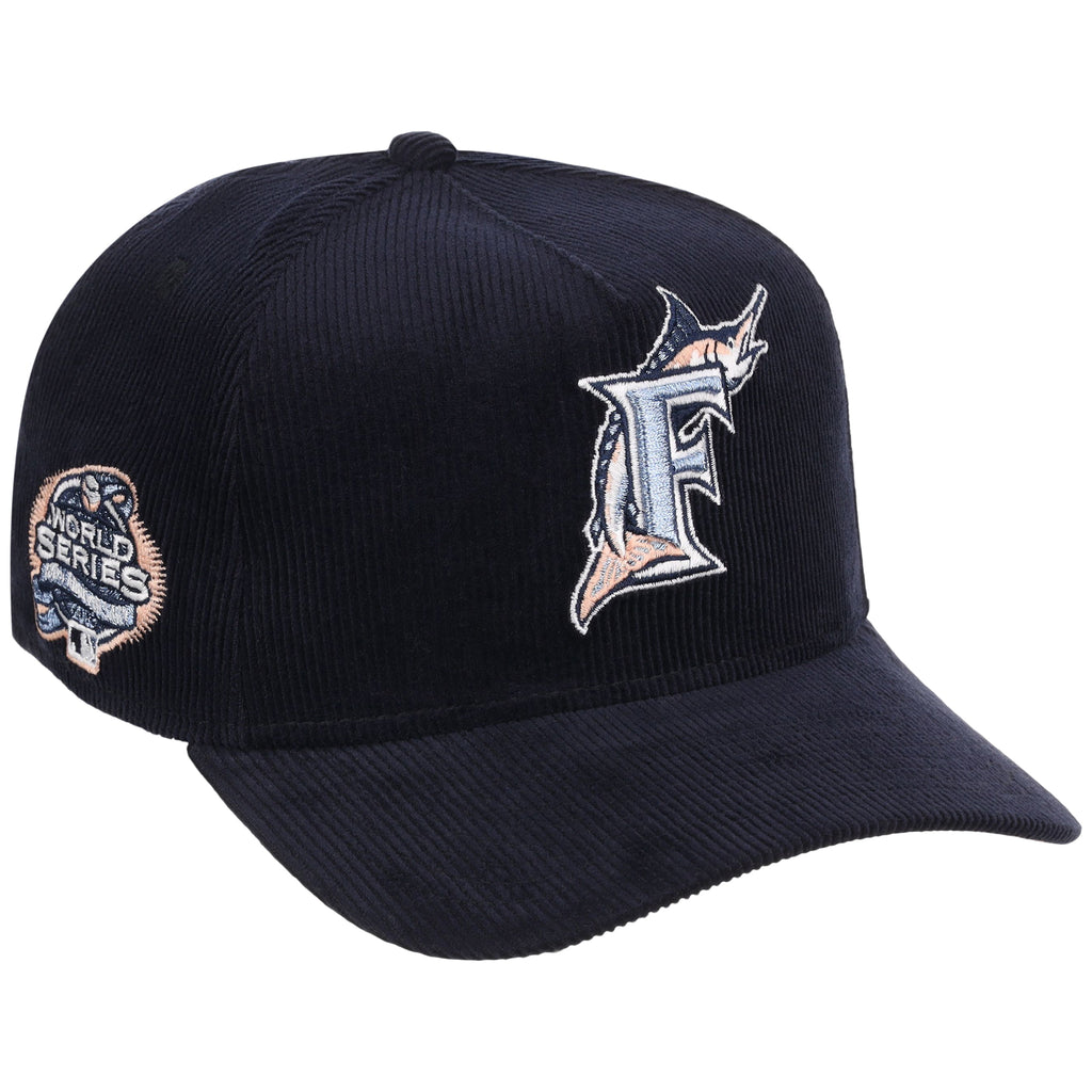Florida Marlins MLB Peach Ice Navy Cord New Era 9FORTY A-Frame – 1