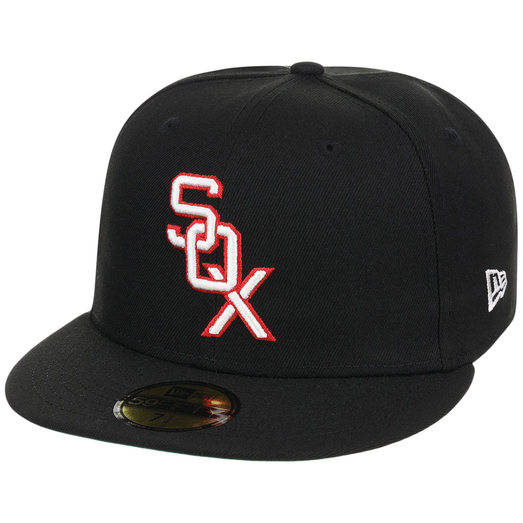 Chicago White Sox MLB Cooperstown Authentic Collection New Era 59FIFTY (Black/Black)