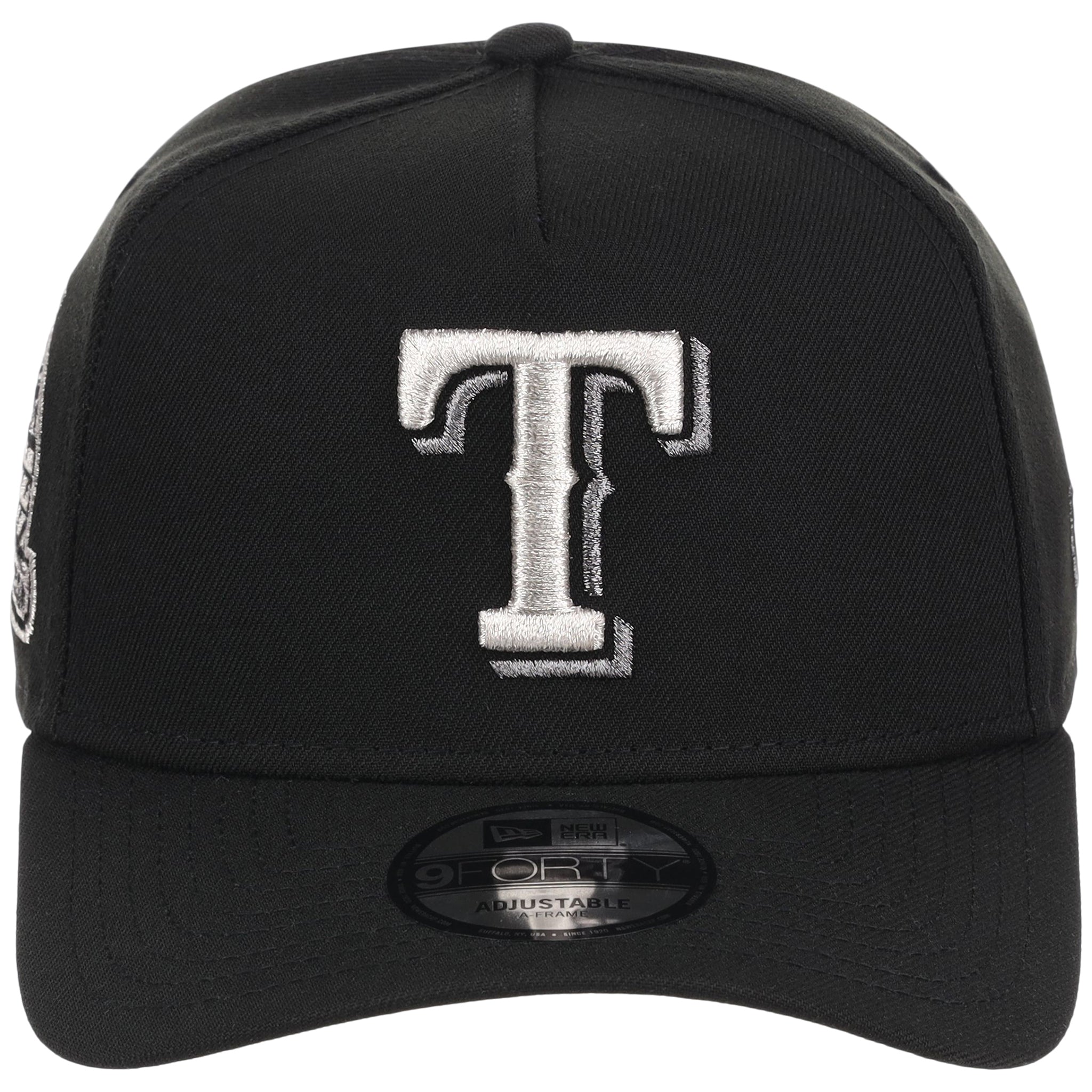 Texas Rangers MLB Liquid Titanium New Era 9FORTY A-Frame