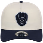 Milwaukee Brewers MLB Chrome x Navy FASHION CORE New Era 9FORTY A-Frame