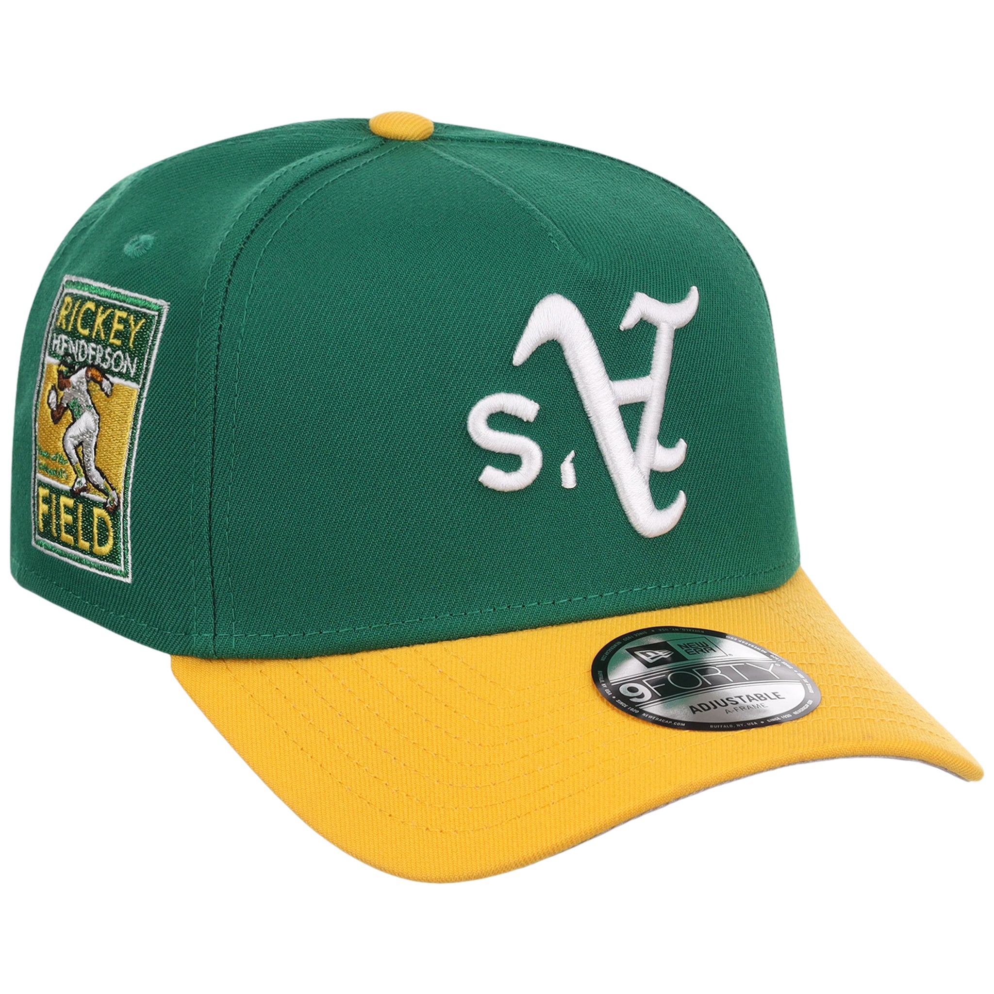 Oakland Athletics MLB Flipmode 2.0 New Era 9FORTY A-Frame (Green/Yellow/Gray)