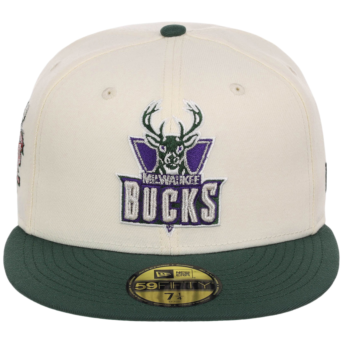 Milwaukee Bucks NBA Chrome OTC New Era 59FIFTY (Chrome/Dark Green)