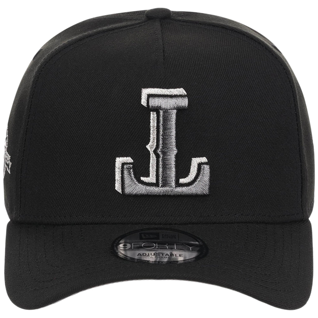 Texas Rangers MLB Flipmode 2.0 Liquid Titanium New Era 9FORTY A-Frame (Black/Black/Gray)
