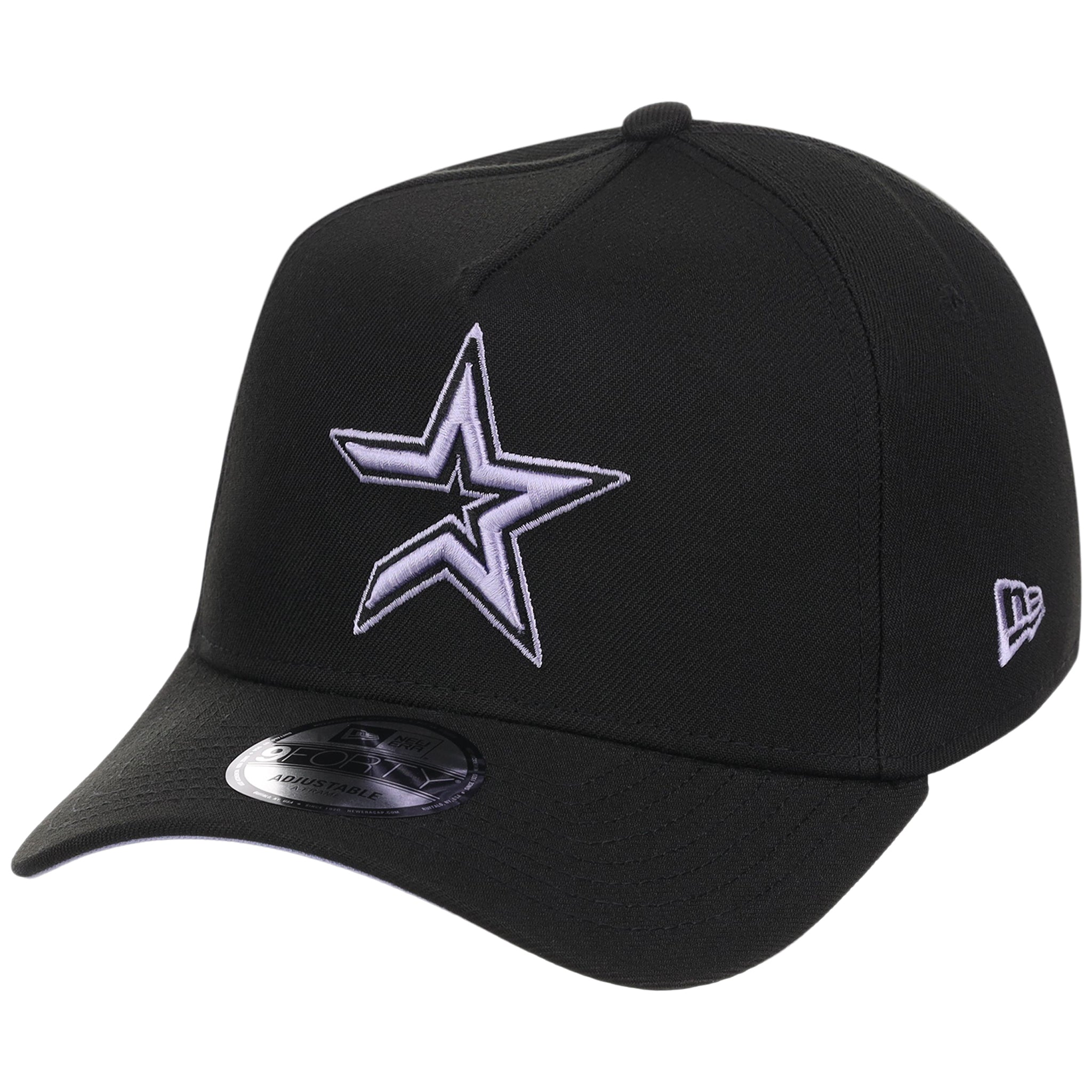 Houston Astros MLB Black x Lavender FASHION CORE New Era 9FORTY A-Frame