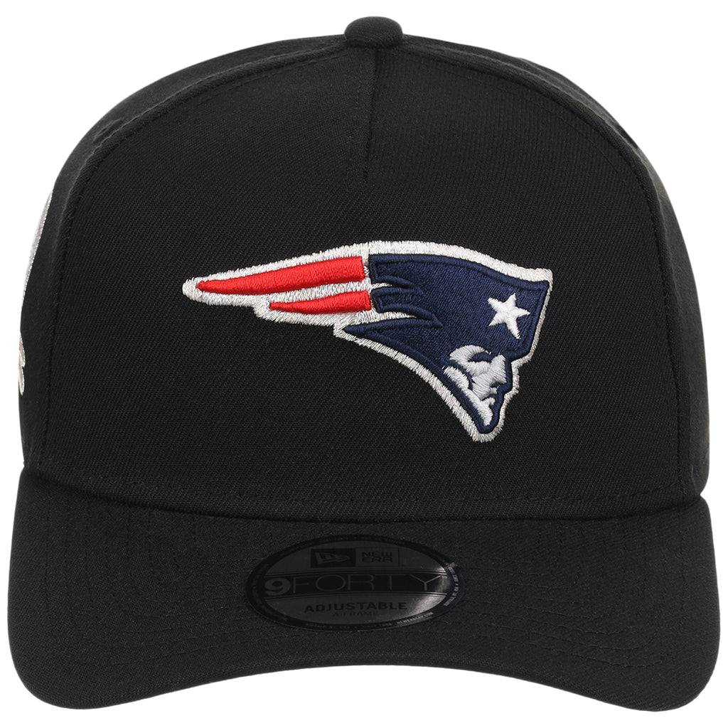 New England Patriots NFL Black Dome New Era 9FORTY A-Frame