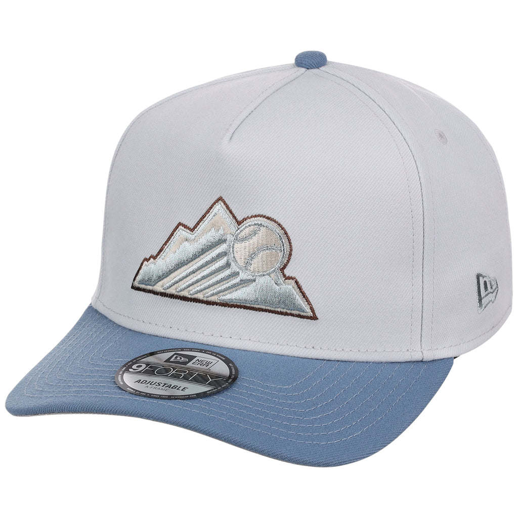 Colorado Rockies MLB Faded Spur New Era 9FORTY A-Frame