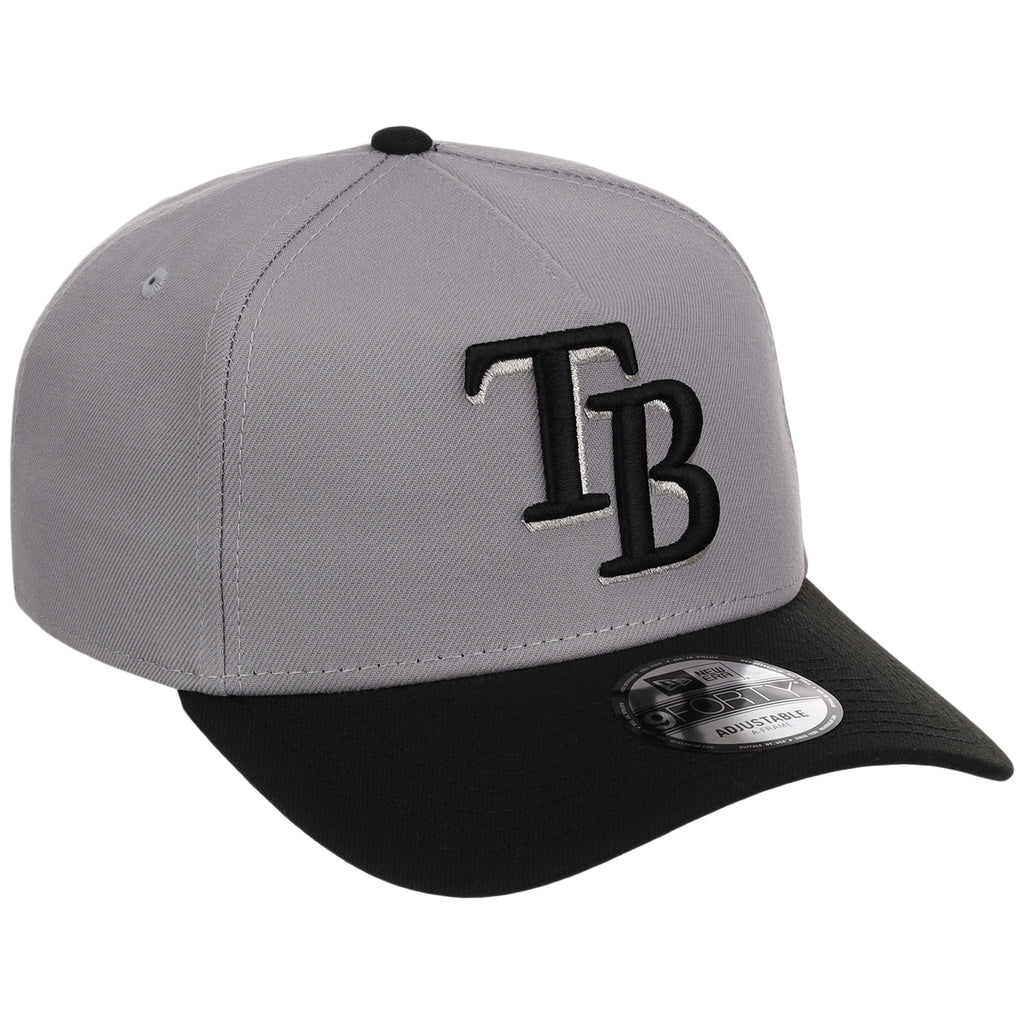 Tampa Bay Rays MLB Gray x Black FASHION CORE New Era 9FORTY A-Frame