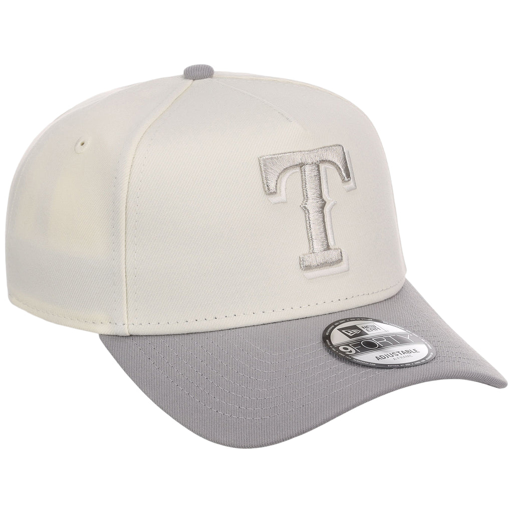 Texas Rangers MLB Chrome x Gray FASHION CORE New Era 9FORTY A-Frame