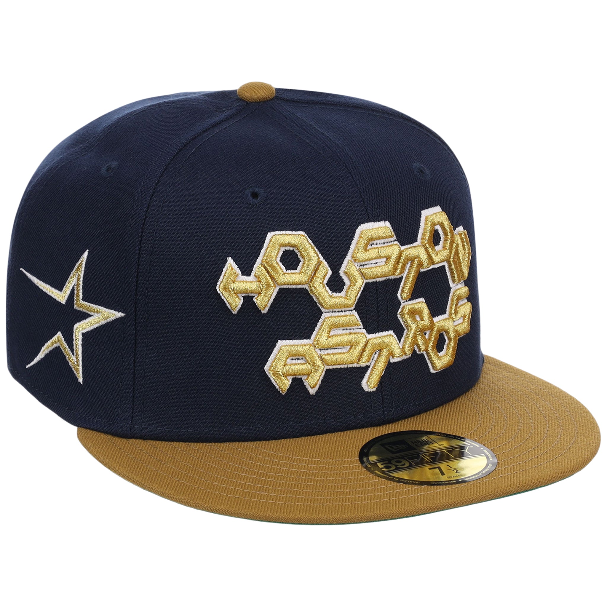 Houston Astros MLB Friday Flux New Era 59FIFTY - Dark Blue/Gold