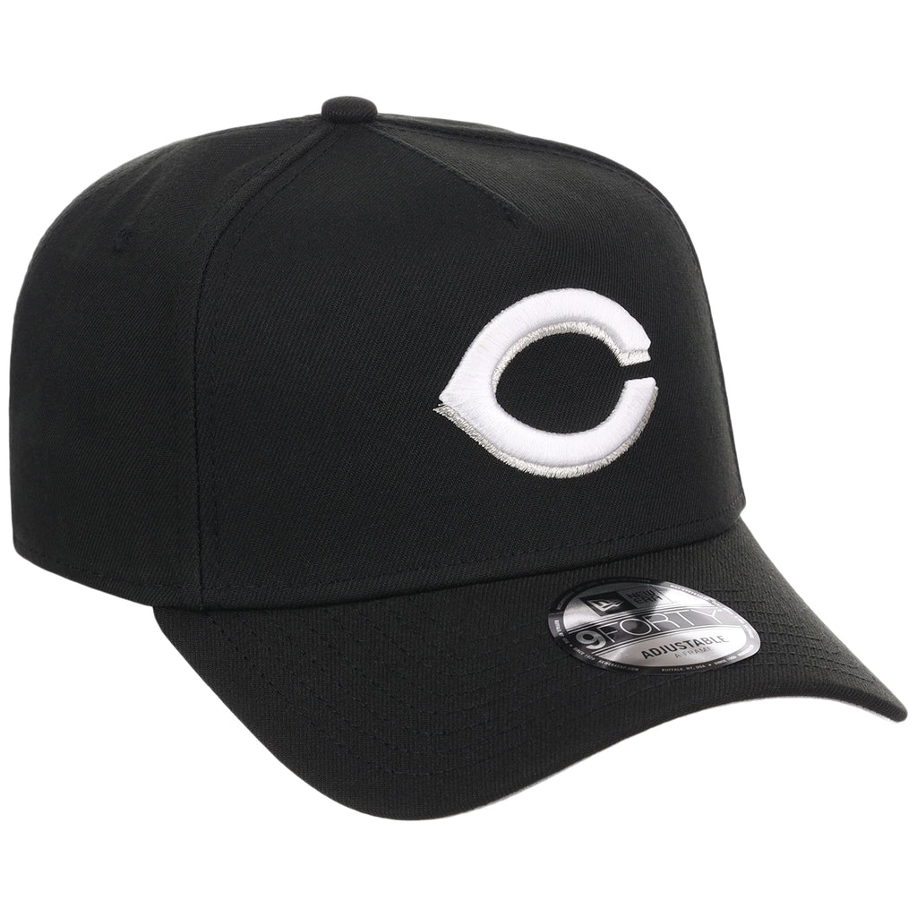 Cincinnati Reds MLB Black x White FASHION CORE New Era 9FORTY A-Frame